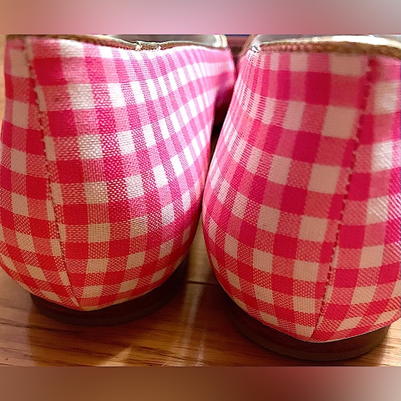 Jack Rogers Flats Reese Gingham Carnation Pink Flats, Loafer/Ballet, New in Box - Picture 5 of 7